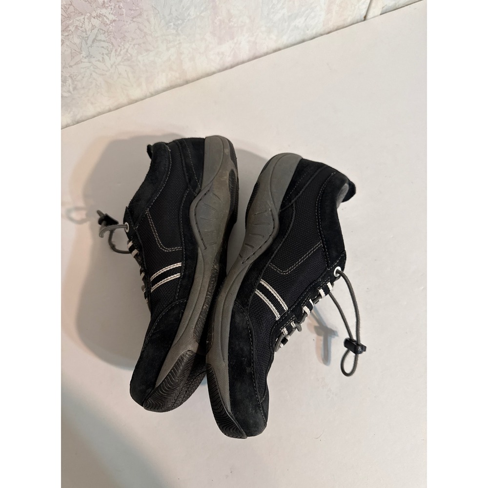 Dansko Black Suede Mesh Bungee Lace Walking Shoes Sneakers Size 38 - Picture 2 of 7
